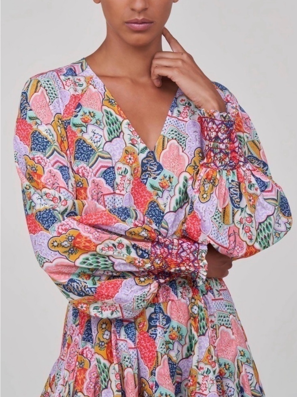 Rhode Olivia Floral Cotton Mini Dress XS - Picture 5 of 17